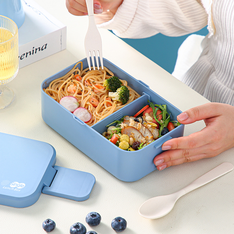 Picnic Lunch Box Bamboo Fiber  - огляд і ціна Bento Box Two Tier