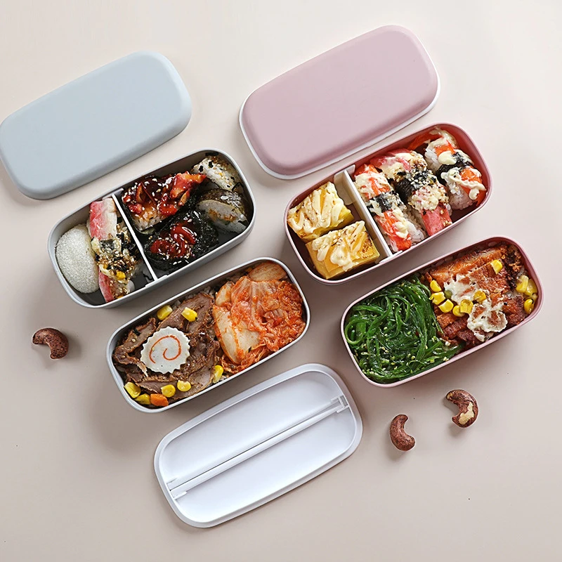 New Portable Leak-proof Food   - огляд і ціна Bento Box Two Tier