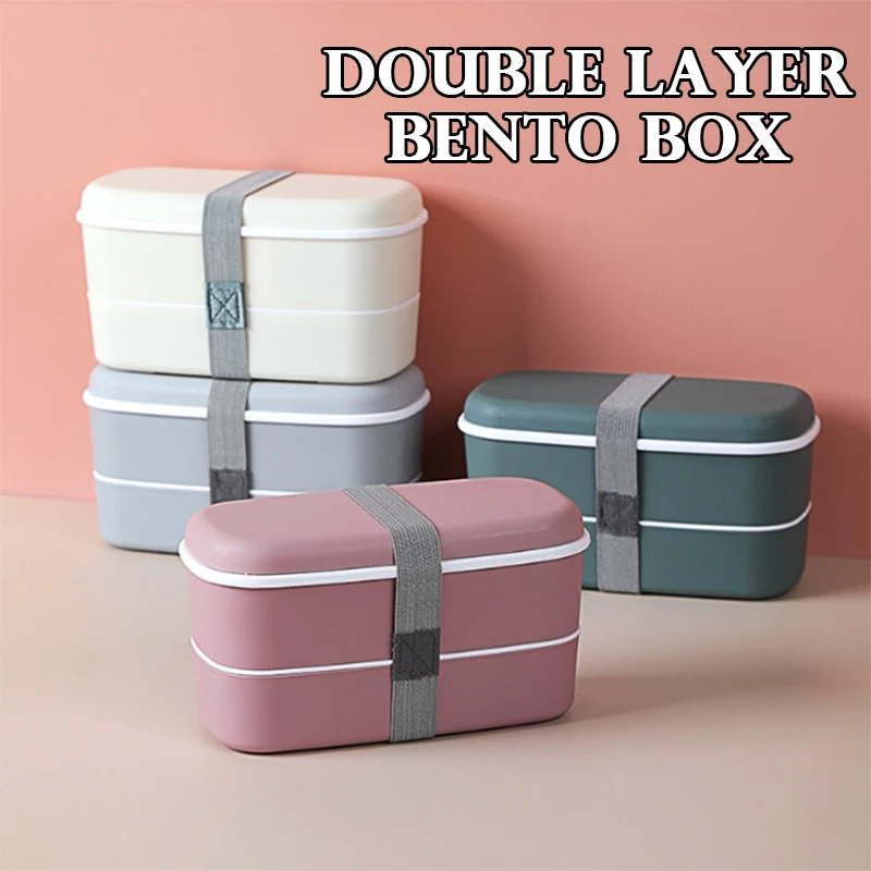 New Portable Leak-proof Food   - огляд і ціна Bento Box Two Tier