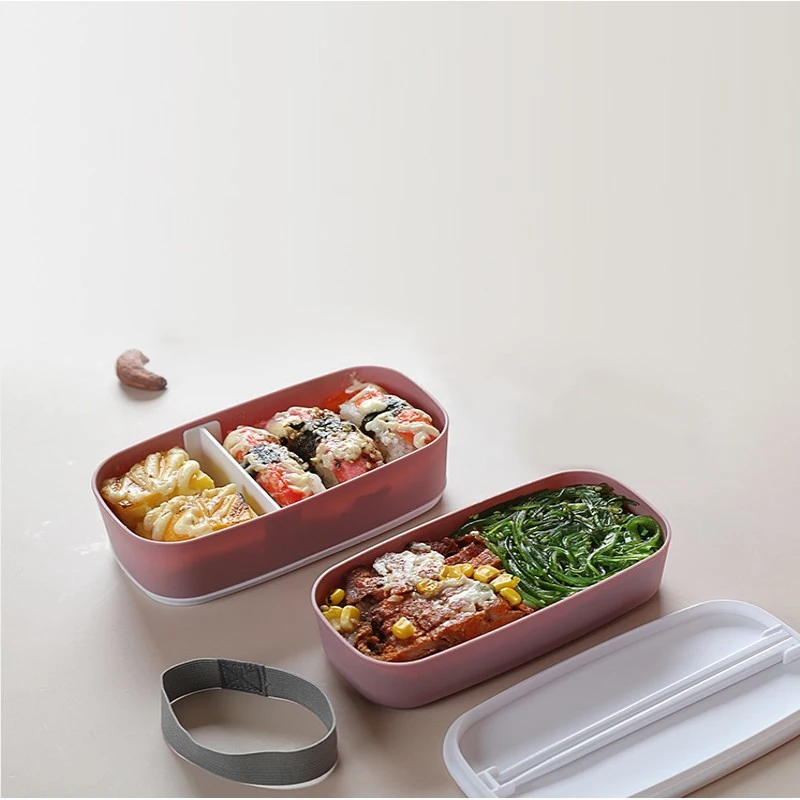 New Portable Leak-proof Food   - огляд і ціна Bento Box Two Tier