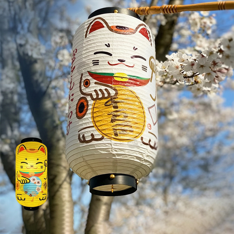 20x45cm Japanese Lucky Cat Pap - огляд і ціна Japanese Lantern Paper