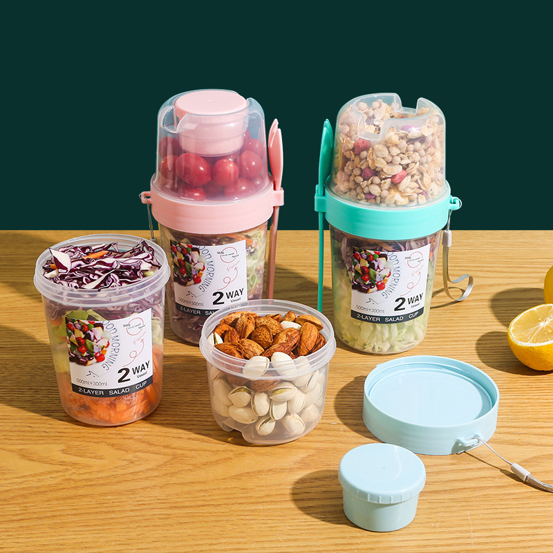 Breakfast Fruit Oat Yogurt Sal - огляд і ціна Bento Box Two Tier